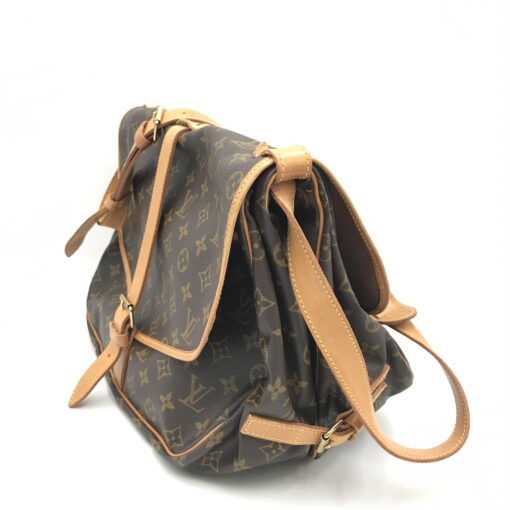 Louis Vuitton - Brown Monogram Saumur Messenger Bag - Image 3