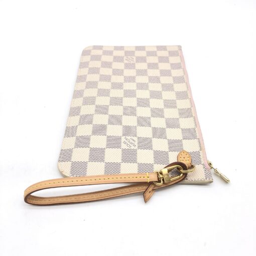 Louis Vuitton - Neverfull Pochette Damier Azur Rose Ballerine - Image 3
