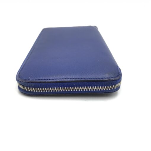 Hermès - Blue Long Zippered Leather Wallet - Image 3