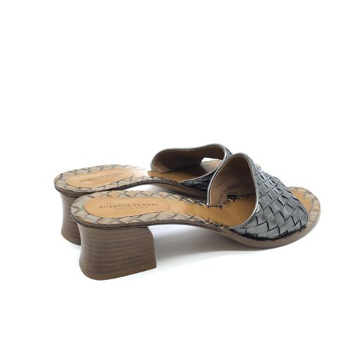 Bottega Veneta - Intrecciato Sandals in Metallic Color French Size 37 - Image 3