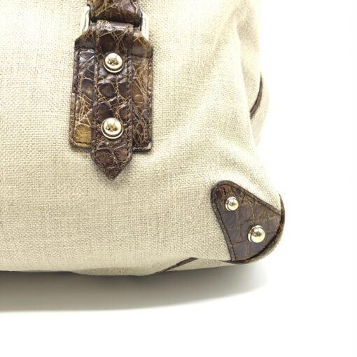 Gucci - Horsebit Croco and Canvas - Image 3