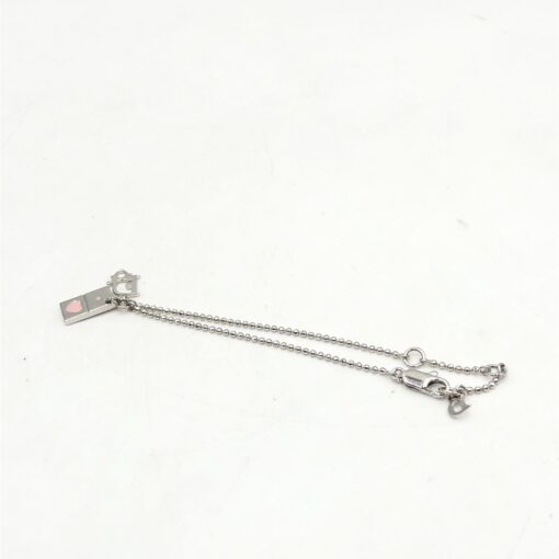 Christian Dior - Silver tone Pendant Necklace With Heart Detail - Image 3