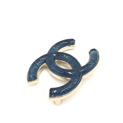 Chanel - CC Brooch With Enamel - Image 4