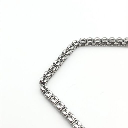 No brand - Tennis bracelet, Platinum, 17cm - Image 4
