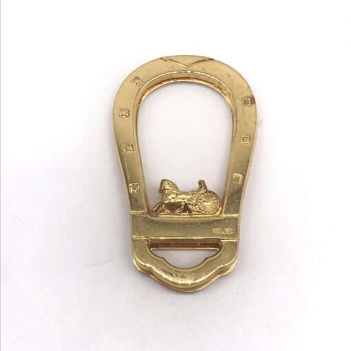 Celine - Equestrian Design Money Clip, Gold Plated - Image 4