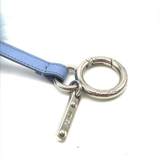 Fendi - Light blue faux fur bag charm - Image 4