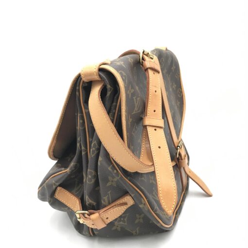 Louis Vuitton - Brown Monogram Saumur Messenger Bag - Image 4