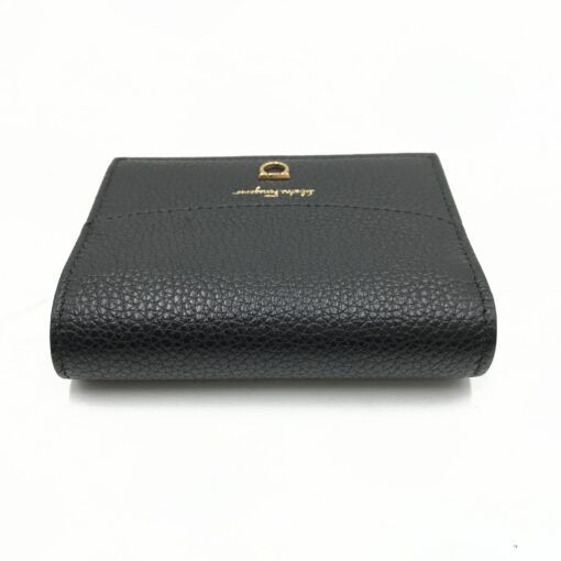 Salvatore Ferragamo -  Gancini Bi-Fold Wallet Black - Image 4