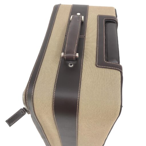 Prada - Jacquard Canvas Leather Suitcase - Image 4