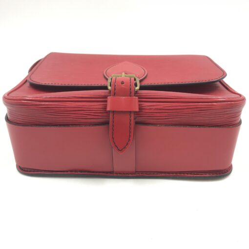 Louis Vuitton - Epi Cartouchiere Crossbody Bag In Red - Image 4