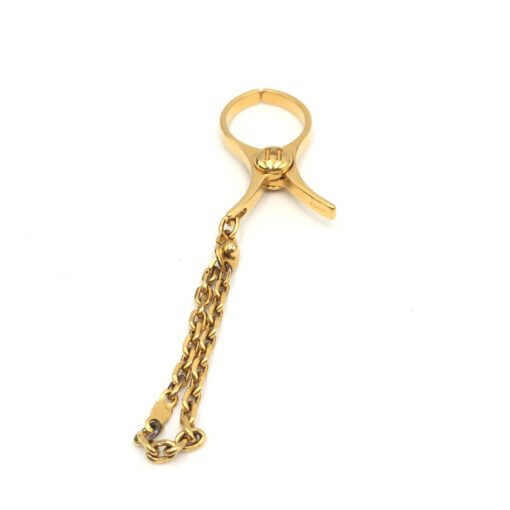 Hermès - Gold Metal Glove Holder Keychain - Image 4