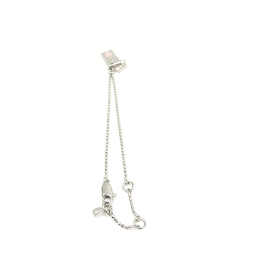 Christian Dior - Silver tone Pendant Necklace With Heart Detail - Image 4