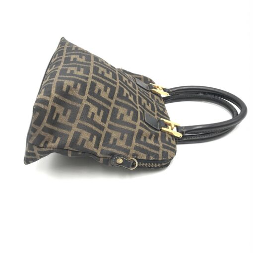 Fendi - Zucca Handbag and Shoulder Bag Brown - Image 4