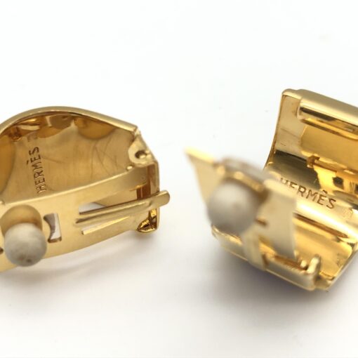 Hermès - Enamel earrings, GP - Image 4