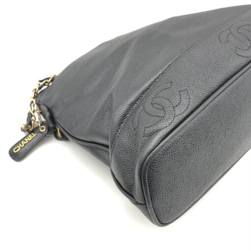 Chanel - Triple CC Chain Tote Black Caviar Gold - Image 5
