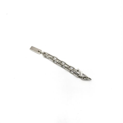 Gucci - Sterling Silver Logo Plate Chain Bracelet - Image 5