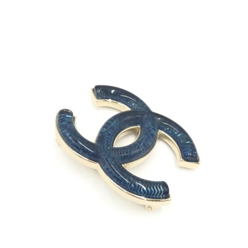 Chanel - CC Brooch With Enamel - Image 5