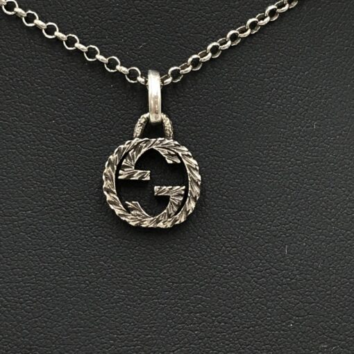 Gucci - Interlocking G Pendant Necklace Silver 925 - Image 5