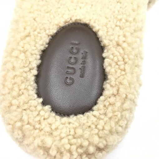 Gucci - North Face collaboration shearling slide sandals - Image 5