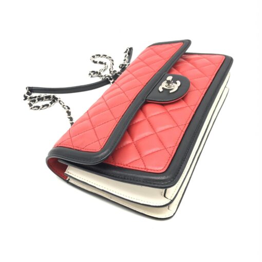 Chanel - Tricolor Quilted Lambskin Medium Graphic Flap Bag - Image 5