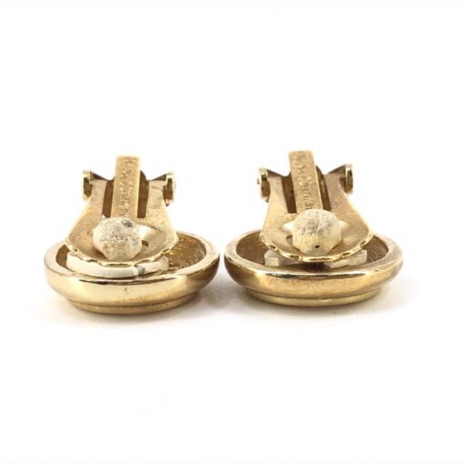 Christian Dior - gold tone logo clip-on earrings - Image 5