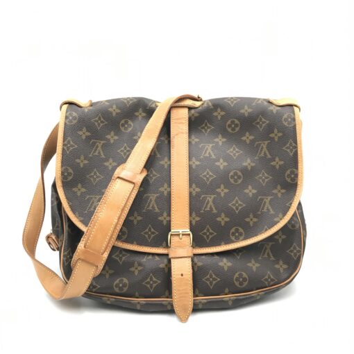 Louis Vuitton - Brown Monogram Saumur Messenger Bag - Image 5
