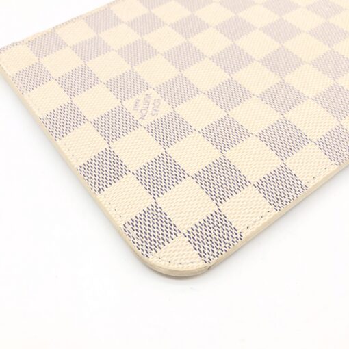 Louis Vuitton - Neverfull Pochette Damier Azur Rose Ballerine - Image 5
