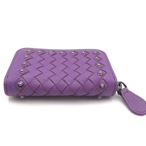 Bottega Veneta - Purple studded zip-around coin purse - Image 5