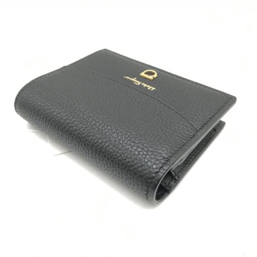 Salvatore Ferragamo -  Gancini Bi-Fold Wallet Black - Image 5