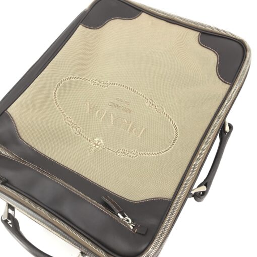 Prada - Jacquard Canvas Leather Suitcase - Image 5