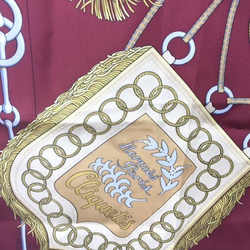 Hermès - Vintage Cliquetis Silk Scarf Design - Image 5
