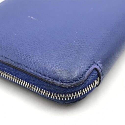 Hermès - Blue Long Zippered Leather Wallet - Image 5