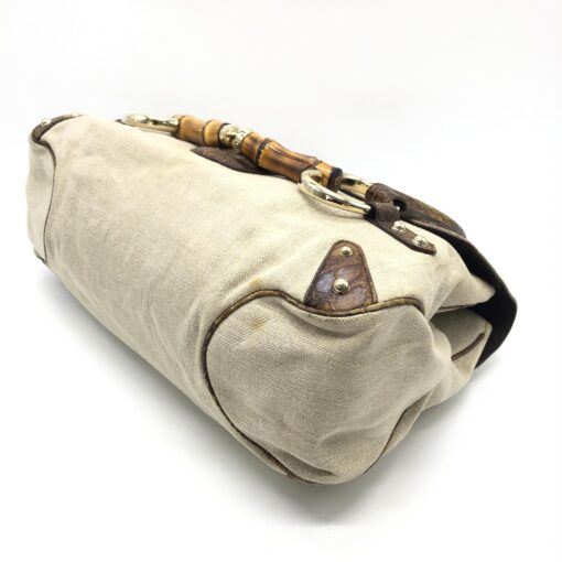 Gucci - Horsebit Croco and Canvas - Image 5