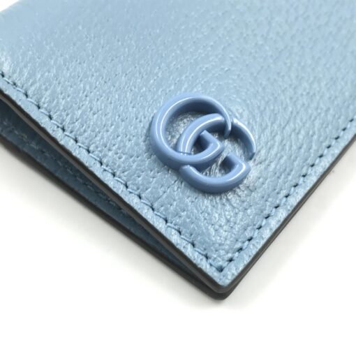 Gucci - Light blue leather pass case with strap - Image 5