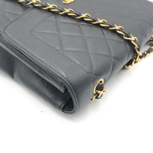 Chanel - Black Caviar Diana Flap Shoulder Bag - Image 6