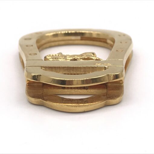Celine - Equestrian Design Money Clip, Gold Plated - Image 6