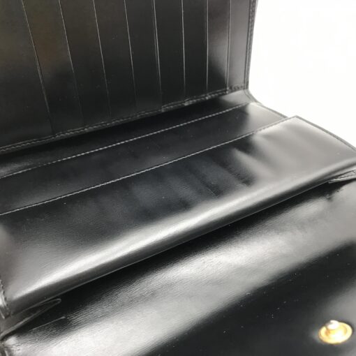 Cartier - Black leather wallet with gold clasp - Image 6