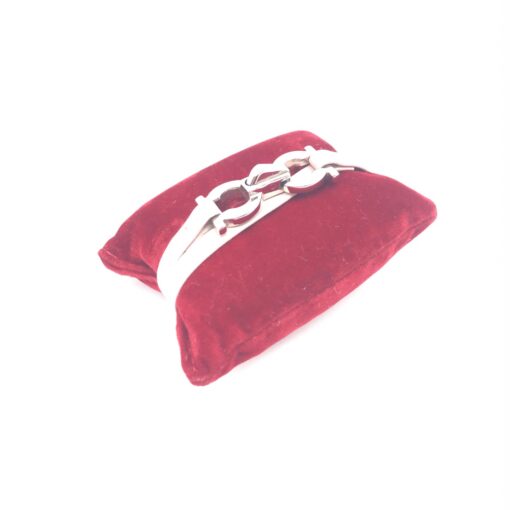 Salvatore Ferragamo - Gancini Bracelet, Pink leather - Image 6