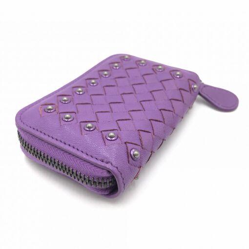 Bottega Veneta - Purple studded zip-around coin purse - Image 6