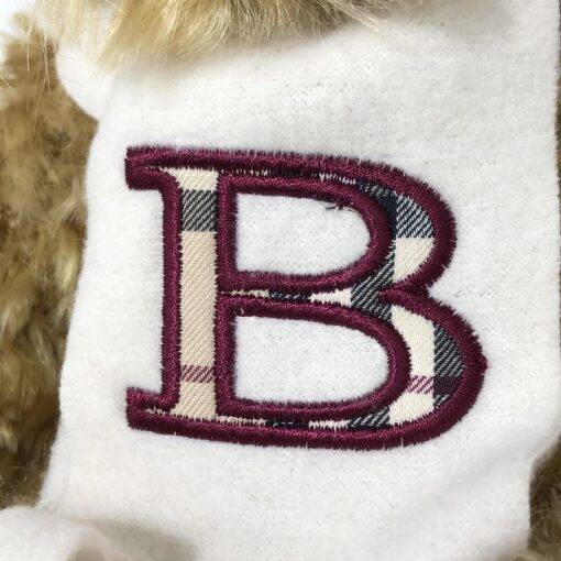 Burberry - Brown teddy bear with logo scarf - Image 6