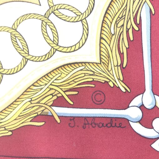 Hermès - Vintage Cliquetis Silk Scarf Design - Image 6
