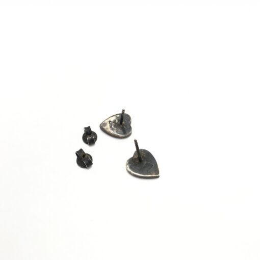 Gucci - Silver 925 Heart Stud Earrings - Image 6