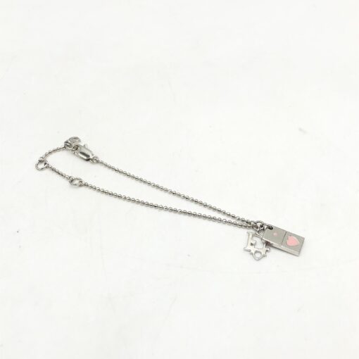 Christian Dior - Silver tone Pendant Necklace With Heart Detail - Image 6