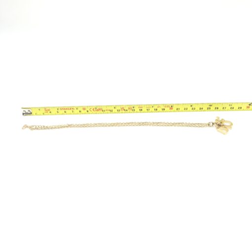 Christian Dior - Vintage Gold Plated Logo Charm Necklace - Image 6