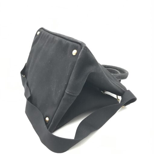 Prada - Black canvas canapa tote bag - Image 6