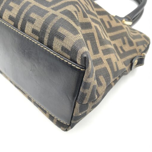 Fendi - Zucca Handbag and Shoulder Bag Brown - Image 6