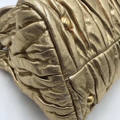 Miu Miu - Gold Matelassé handbag - Image 6