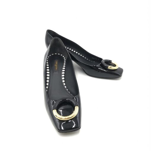 Louis Vuitton - Patent leather black heeled shoes - Image 7