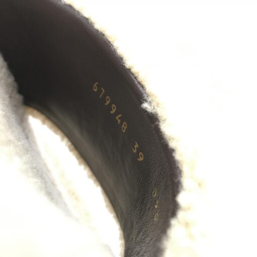 Gucci - North Face collaboration shearling slide sandals - Image 7