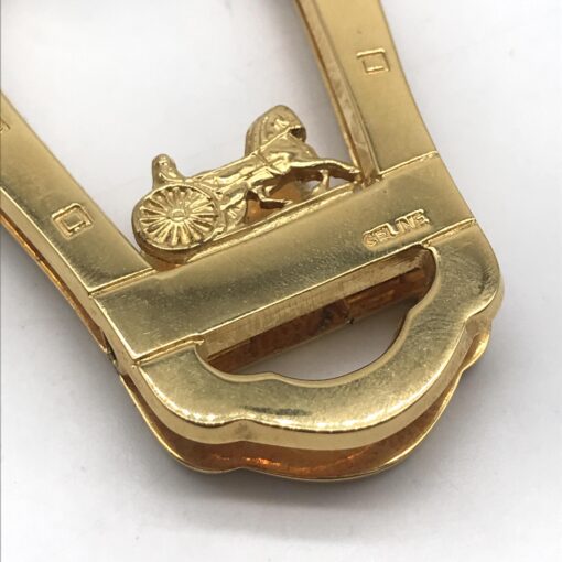 Celine - Equestrian Design Money Clip, Gold Plated - Image 7